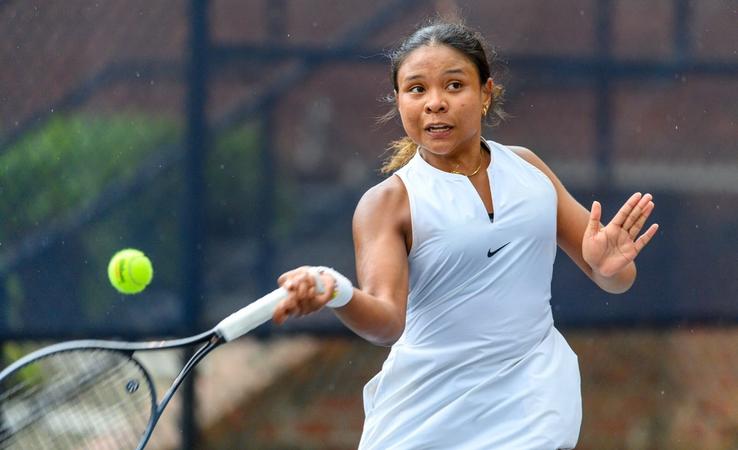 Write a new simple attractive title based on the title from Rakotoarilala Makes ITA All-American Debut for Women’s Tennis and dont use quote marks Write a new simple attractive title based on the title