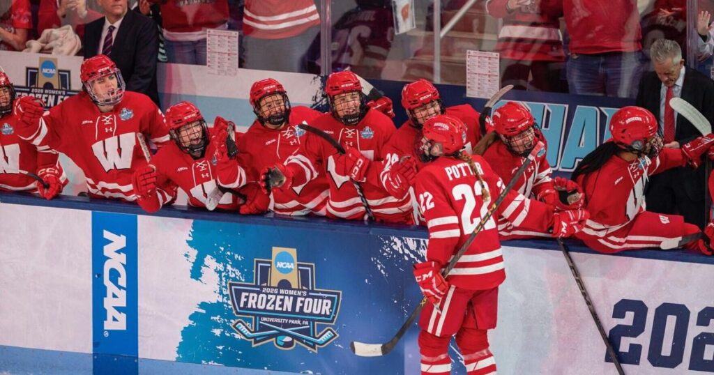 Write a new simple attractive title based on the title from Wisconsin’s national champion women’s hockey team hits refresh | Sports and dont use quote marks Write a new simple attractive title based on the title