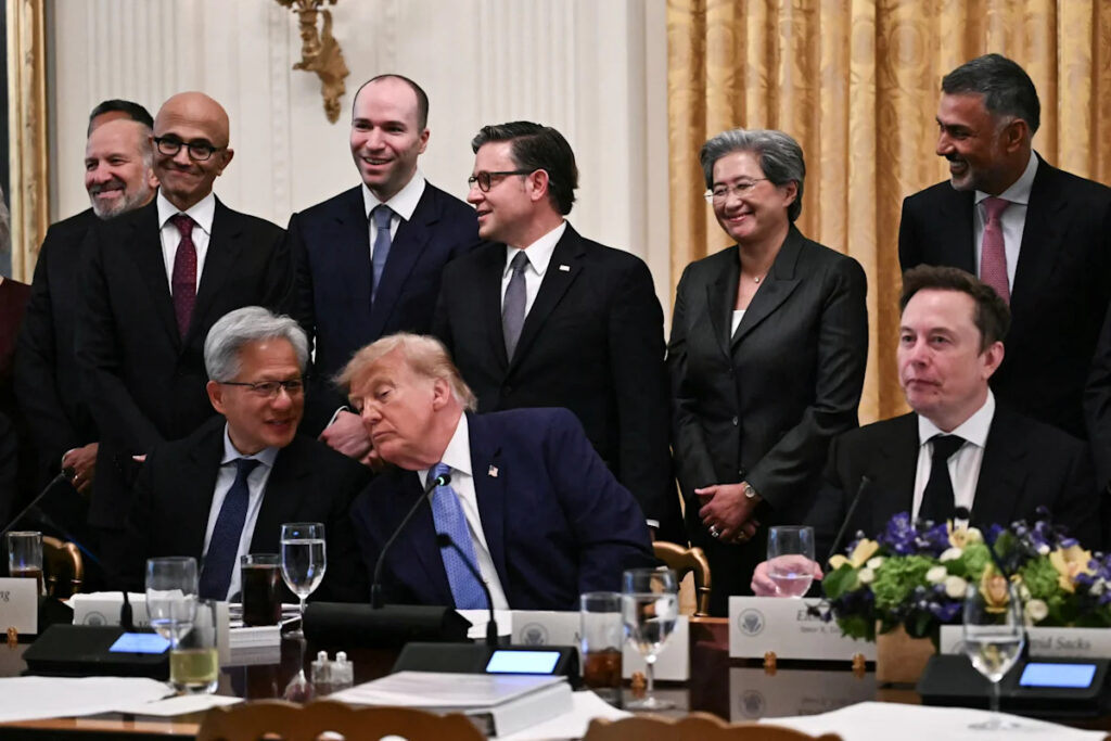 Trump gathers with AI leaders, floats ‘self-regulation’ as the way to deal with the technology’s dangers Trump gathers with AI leaders, floats 'self regulation' as the way