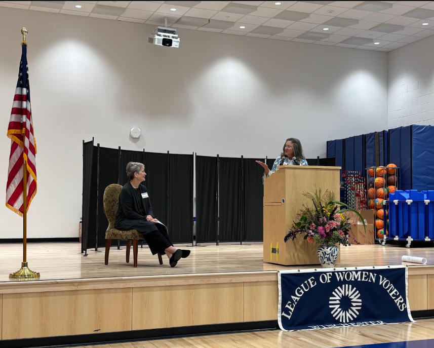 Winchester Energy Conservation Coordinator Susan McPhee receives League of Women Voters Civic Leadership Award Winchester Energy Conservation Coordinator Susan McPhee receives League of Women
