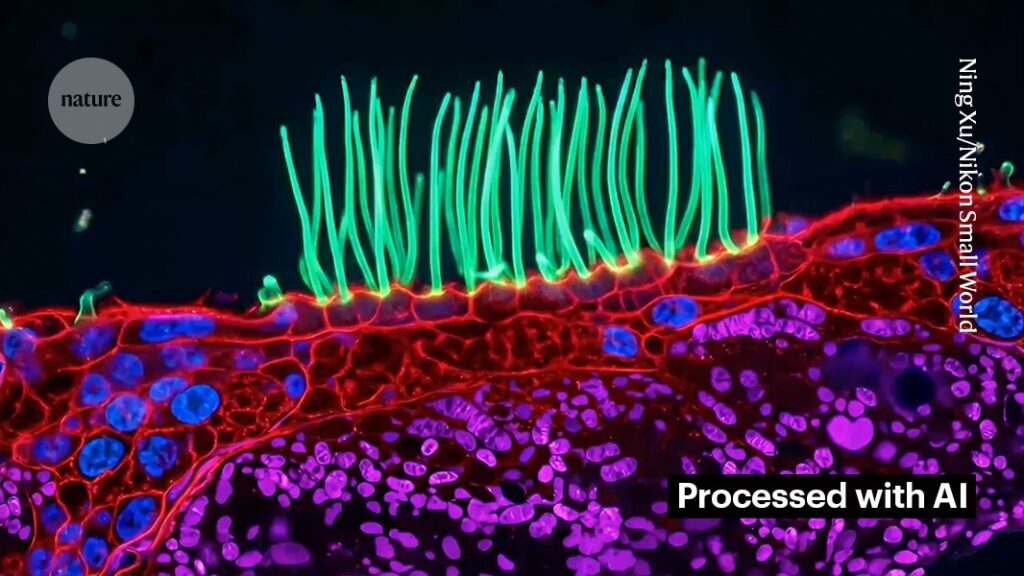 Award winning microscopy image disqualified over AI use