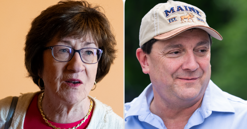 CBS News poll finds voters split on state v. national focus in tied Maine Senate race CBS News poll finds voters split on state v. national