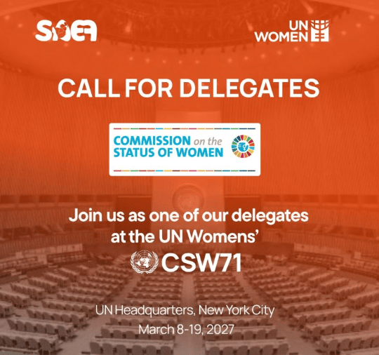 CSW71 SAEF Delegate Application 2027: Opportunity to Participate in the United Nations Commission on the Status of Women CSW71 SAEF Delegate Application 2027: Opportunity to Participate in the