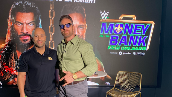 FULL INTERVIEW: LA Knight talks WWE Money in bank championship match, New Orleans and Saints FULL INTERVIEW: LA Knight talks WWE Money in bank championship