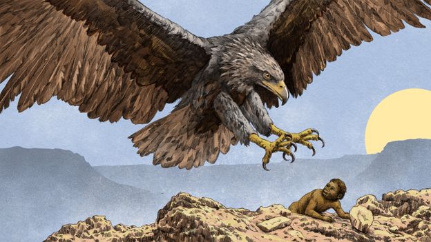 Giant eagles once ruled the skies. They snatched human children, and shaped our evolution Giant eagles once ruled the skies. They snatched human children,