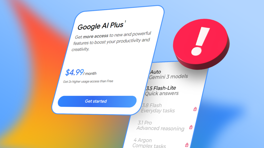 Google’s cheapest Gemini plan is losing a major perk; now I can’t recommend it to anyone Google's cheapest Gemini plan is losing a major perk; now