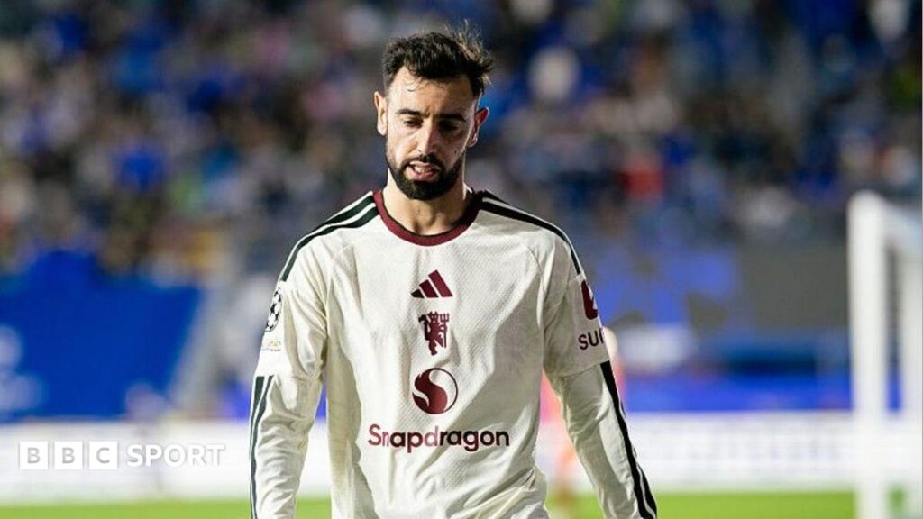Man Utd captain Bruno Fernandes dropped to bench by manager Michael Carrick Man Utd captain Bruno Fernandes dropped to bench by manager