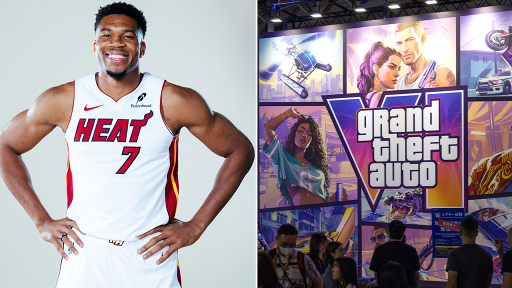 Miami Heat tease release of new ‘Vice City’ jerseys on the night before ‘Grand Theft Auto VI’ release Miami Heat tease release of new 'Vice City' jerseys on