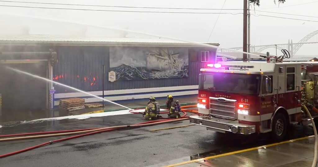No risk of ammonia contamination, officials say, after fire at