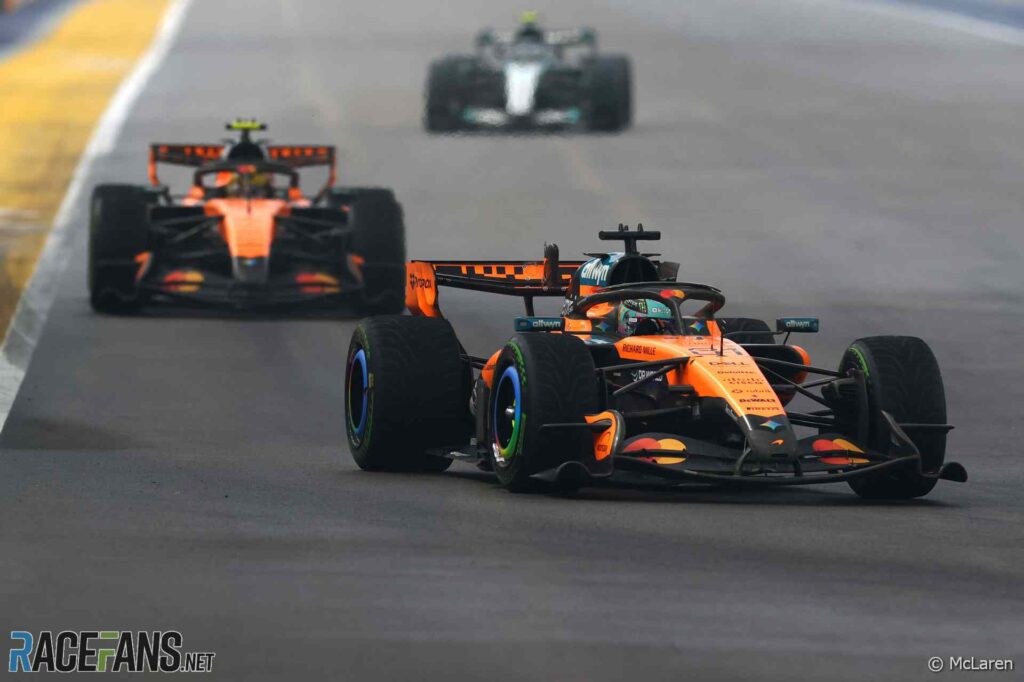 Norris and Piastri under investigation over last lap crash in Singapore