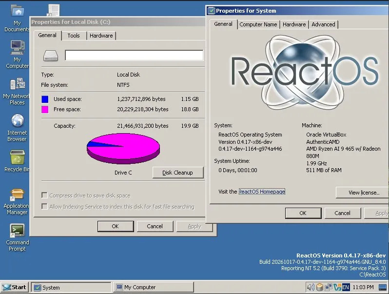 ReactOS reaches major milestone with NTFS install support ReactOS reaches major milestone with NTFS install support