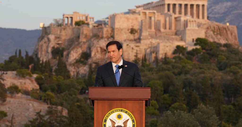 Rubio calls for "unapologetic pursuit of national power," invoking ancient