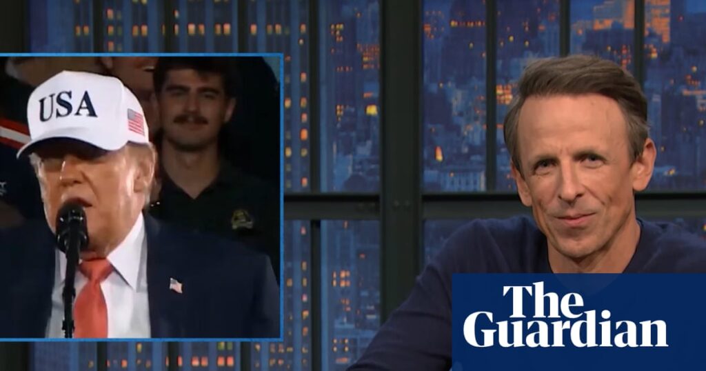 Seth Meyers on Trump’s fixation on men’s bodies: ‘Why are you so weird?’ | Late-night TV roundup Seth Meyers on Trump’s fixation on men’s bodies: ‘Why are