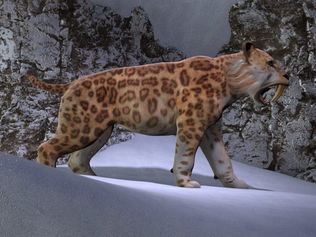 They used their deadly, 12 inch teeth – as sharp as steak knives – to slash open their prey’s necks or tear open their bellies They used their deadly, 12 inch teeth – as sharp