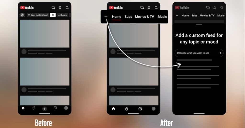 YouTube removing 'Subscriptions' bottom bar tab on Android, iOS